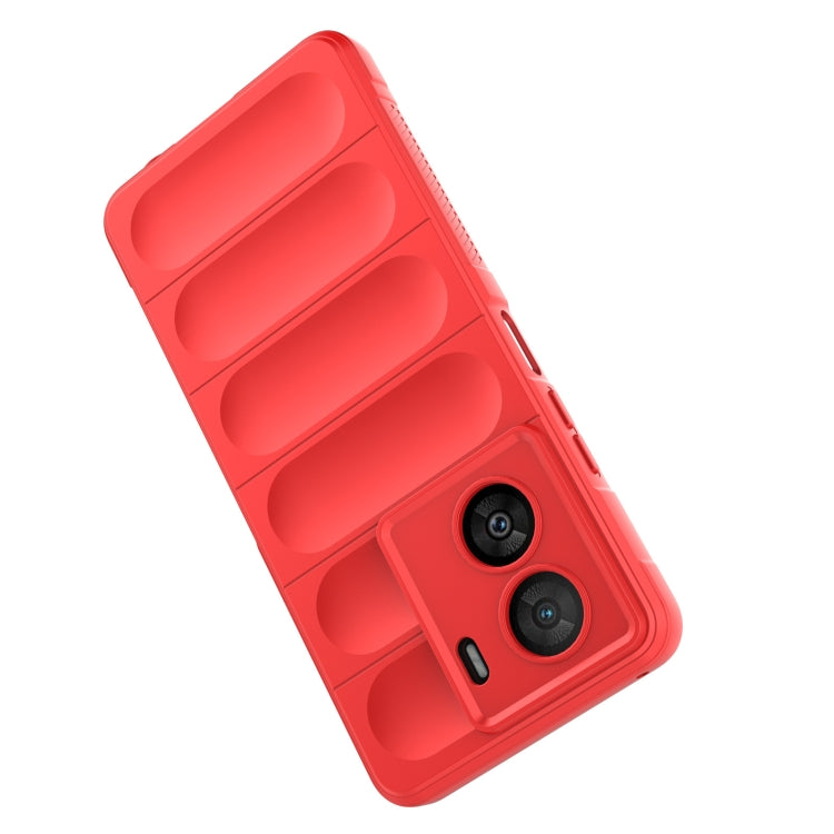 For vivo iQOO Z7x Magic Shield TPU + Flannel Phone Case(Wine Red) - vivo Cases by buy2fix | Online Shopping UK | buy2fix