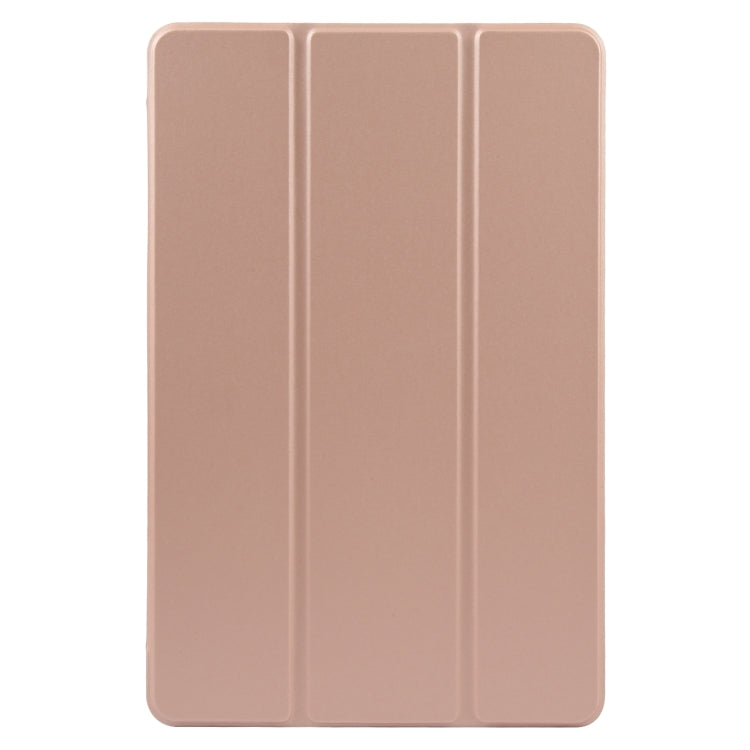 For Xiaomi Pad 6 Max 14 Three-fold Holder Flip Tablet Leather Case(Rose Gold) - More Tablet Cases by buy2fix | Online Shopping UK | buy2fix