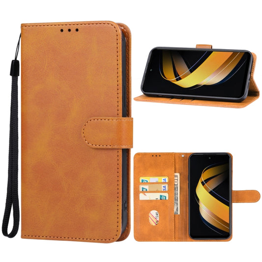 For Infinix Smart 8 Plus Leather Phone Case(Brown) - Infinix Cases by buy2fix | Online Shopping UK | buy2fix