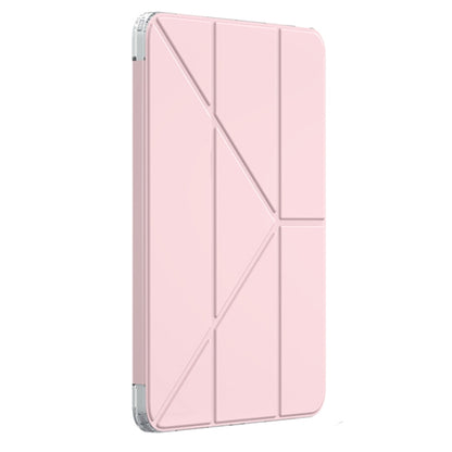 For iPad Pro 13 2024 Mutural Deformation Stand Smart Leather Tablet Case(Pink) - iPad Pro 13 2024 Cases by Mutural | Online Shopping UK | buy2fix