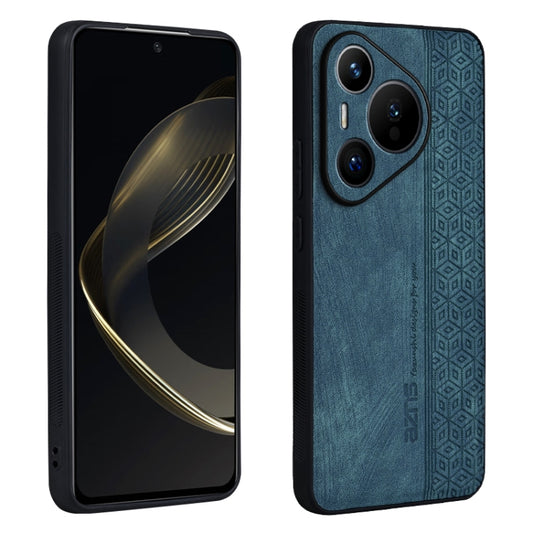 For Huawei Pura 70 Pro AZNS 3D Embossed Skin Feel Phone Case(Dark Green) - Huawei Cases by AZNS | Online Shopping UK | buy2fix