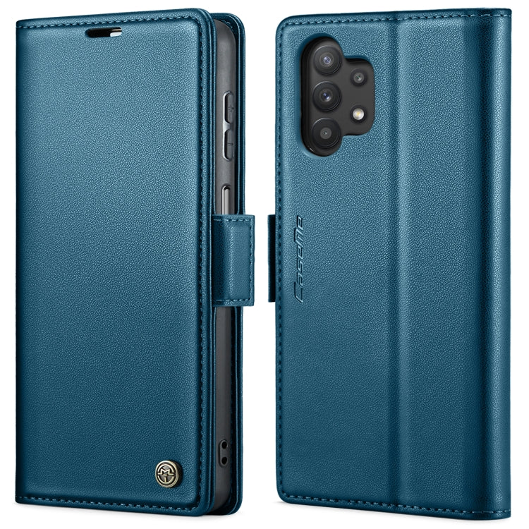 For Samsung Galaxy A32 5G / M32 5G CaseMe 023 Butterfly Buckle Litchi Texture RFID Anti-theft Leather Phone Case(Blue) - Galaxy Phone Cases by CaseMe | Online Shopping UK | buy2fix