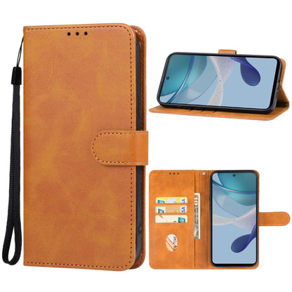 For Motorola Moto G53y Leather Phone Case(Brown) - Motorola Cases by buy2fix | Online Shopping UK | buy2fix