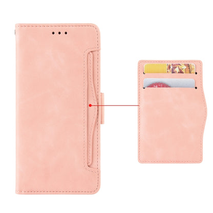 For Motorola Moto G Stylus 4G 2023 Skin Feel Calf Texture Card Slots Leather Phone Case(Pink) - Motorola Cases by buy2fix | Online Shopping UK | buy2fix