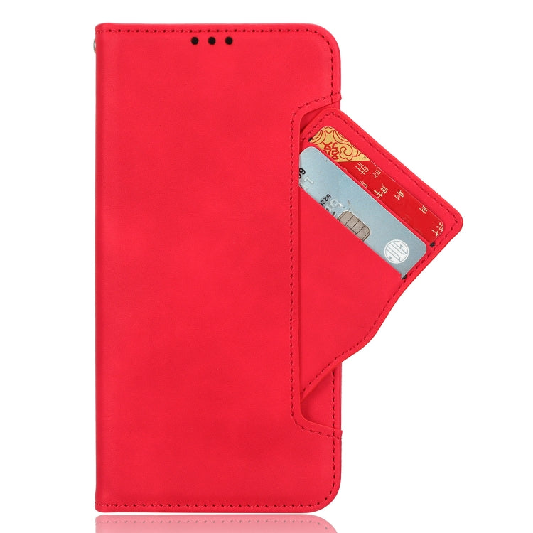 For Sony Xperia 1 VI 2024 Skin Feel Calf Texture Card Slots Leather Phone Case(Red) - Sony Cases by buy2fix | Online Shopping UK | buy2fix