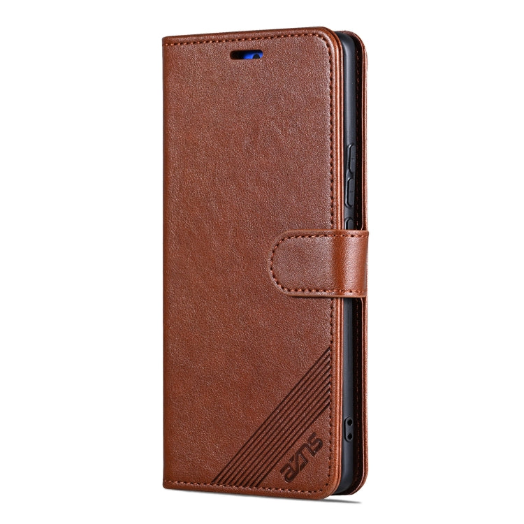 For vivo X200 Pro AZNS Sheepskin Texture Flip Leather Phone Case(Brown) - X200 Pro Cases by AZNS | Online Shopping UK | buy2fix