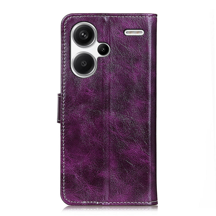 For Xiaomi Redmi Note 13 Pro+ Retro Crazy Horse Texture Leather Phone Case(Purple) - Note 13 Pro+ Cases by buy2fix | Online Shopping UK | buy2fix