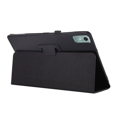 For Lenovo Xiaoxin Pad 11 2024 / M11 Litchi Texture Leather Tablet Case(Black) - Lenovo by buy2fix | Online Shopping UK | buy2fix