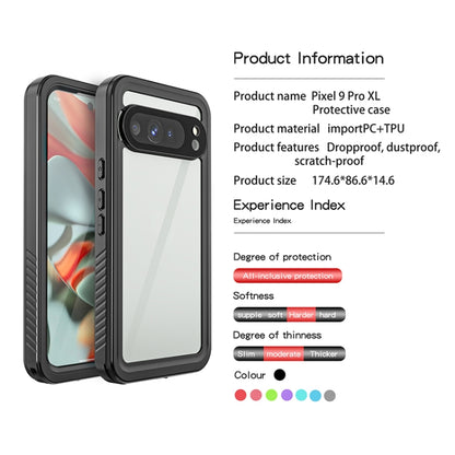 For Google Pixel 9 Pro XL RedPepper Shockproof IP68 Waterproof PC + TPU Protective Case(Black) - Google Cases by RedPepper | Online Shopping UK | buy2fix