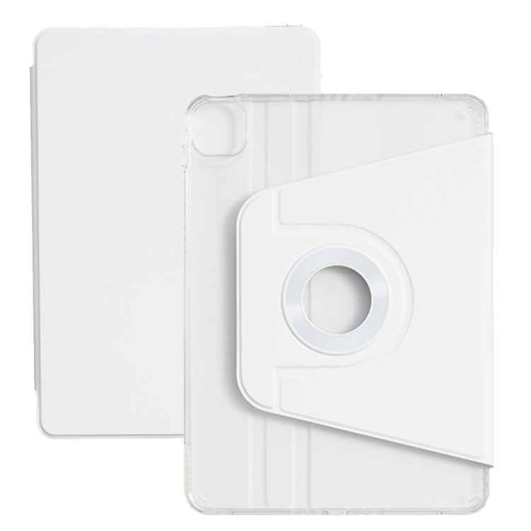 For iPad Air 11 2025 / 2024 Magnetic Split Leather Smart Tablet Case(White) - iPad Air 11 2025 / 2024 Cases by buy2fix | Online Shopping UK | buy2fix