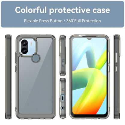 For Xiaomi Poco C51 Colorful Series Acrylic Hybrid TPU Phone Case(Transparent Grey) - Xiaomi Cases by buy2fix | Online Shopping UK | buy2fix