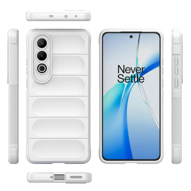 For OnePlus Nord CE4 5G Global Magic Shield TPU + Flannel Phone Case(White) - OnePlus Cases by buy2fix | Online Shopping UK | buy2fix