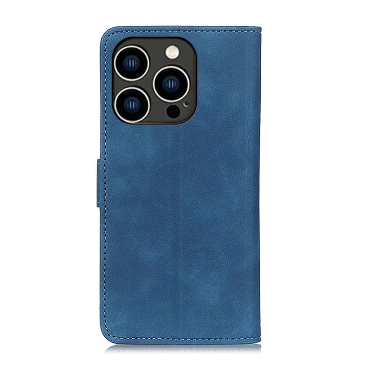 For iPhone 16 Pro KHAZNEH Retro Texture Leather Phone Case(Blue) - iPhone 16 Pro Cases by buy2fix | Online Shopping UK | buy2fix