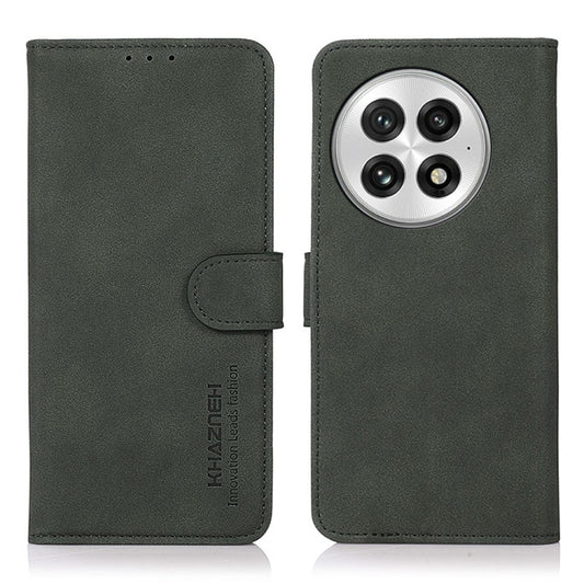 For OnePlus 13 KHAZNEH Matte Texture Leather Phone Case(Green) - OnePlus Cases by buy2fix | Online Shopping UK | buy2fix