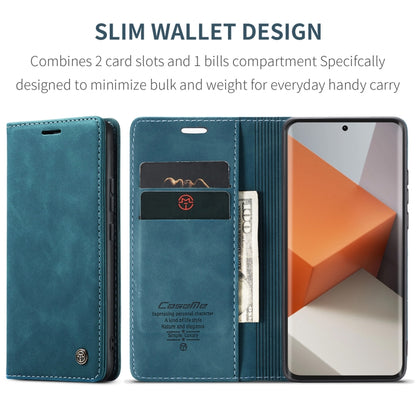 For Xiaomi Redmi Note 13 Pro+ CaseMe 013 Multifunctional Horizontal Flip Leather Phone Case(Blue) - Xiaomi Cases by CaseMe | Online Shopping UK | buy2fix