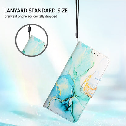 For iPhone 16 Plus PT003 Marble Pattern Flip Leather Phone Case(Green LS003) - iPhone 16 Plus Cases by buy2fix | Online Shopping UK | buy2fix