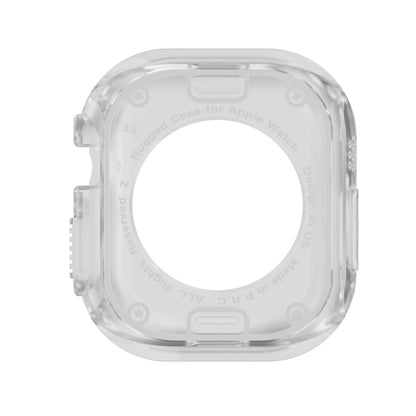 For Apple Watch Ultra 49mm 2-in-1 PC Hybrid TPU Armor Watch Case(Transparent) - Watch Cases by buy2fix | Online Shopping UK | buy2fix