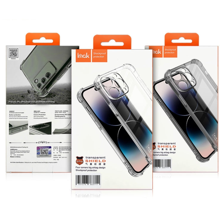 For Huawei Mate 60 Pro+ imak Shockproof Airbag TPU Phone Case(Transparent) - Huawei Cases by imak | Online Shopping UK | buy2fix