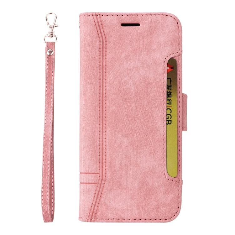 For vivo Y36 4G / 5G Global BETOPNICE Dual-side Buckle Leather Phone Case(Pink) - vivo Cases by BETOPNICE | Online Shopping UK | buy2fix