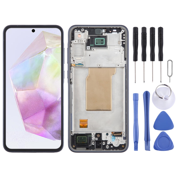 For Samsung Galaxy A35 SM-A356B Original LCD Screen Digitizer Full Assembly with Frame - LCD Screen by buy2fix | Online Shopping UK | buy2fix