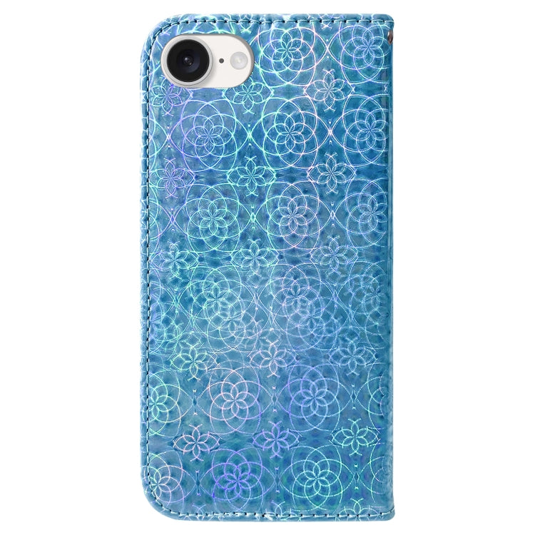 For iPhone SE 2024 Colorful Magnetic Buckle Leather Phone Case(Blue) - More iPhone Cases by buy2fix | Online Shopping UK | buy2fix