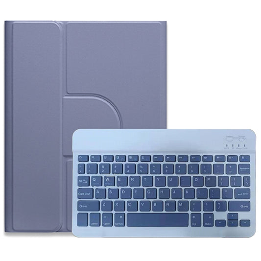 For iPad 10th Gen 10.9 2022 Square Button 360 Degree Rotatable Bluetooth Keyboard Leather Case(Lavender Purple) - Universal by buy2fix | Online Shopping UK | buy2fix