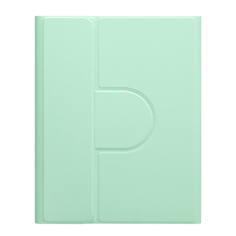 For iPad 10.2 2021 / Air 2019 Round Button 360 Degree Rotatable Bluetooth Keyboard Leather Case(Mint Green) - Universal by buy2fix | Online Shopping UK | buy2fix