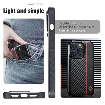 For Samsung Galaxy S23+ LC.IMEEKE 3 in 1 Carbon Fiber Texture Shockproof Phone Case(Black) - Galaxy Phone Cases by LC.IMEEKE | Online Shopping UK | buy2fix