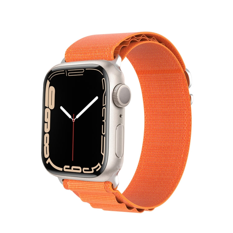 For Apple Watch SE 2022 44mm DUX DUCIS GS Series Nylon Loop Watch Band(Orange) - Watch Bands by DUX DUCIS | Online Shopping UK | buy2fix