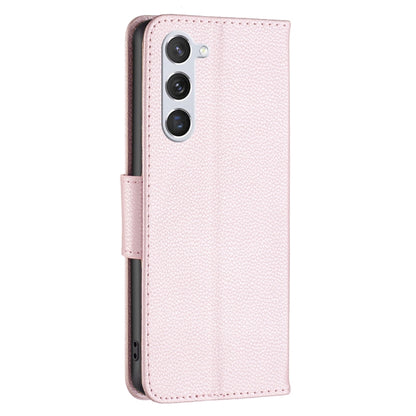 For Samsung Galaxy S24 5G Litchi Texture Pure Color Flip Leather Phone Case(Rose Gold) - Galaxy S24 5G Cases by buy2fix | Online Shopping UK | buy2fix