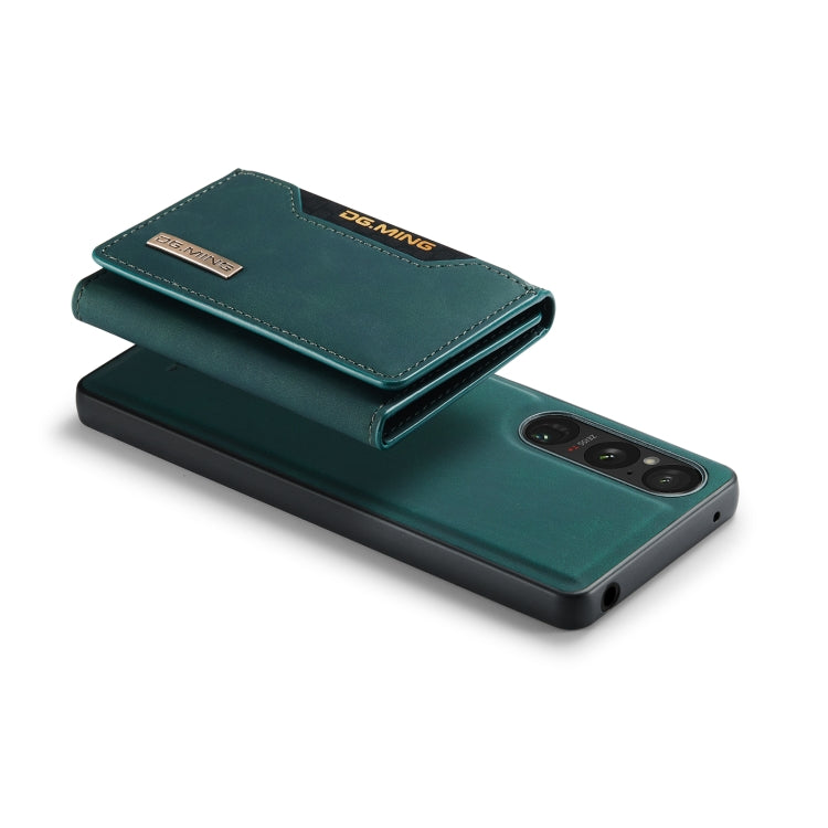 For Sony Xperia 1 VI DG.MING M2 Series 3-Fold Multi Card Bag + Magnetic Phone Case(Green) - Sony Cases by DG.MING | Online Shopping UK | buy2fix