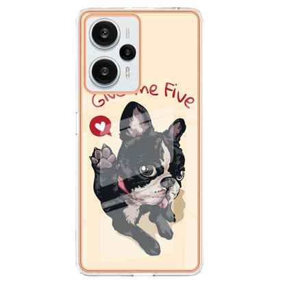 For Xiaomi Poco F5 / Redmi Note 12 Turbo Electroplating Marble Dual-side IMD Phone Case(Lucky Dog) - Xiaomi Cases by buy2fix | Online Shopping UK | buy2fix