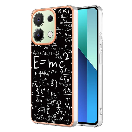 For Xiaomi Redmi Note 13 4G Global Electroplating Marble Dual-side IMD Phone Case(Equation) - Note 13 Cases by buy2fix | Online Shopping UK | buy2fix
