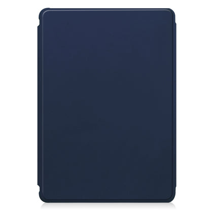 For Samsung Galaxy Tab S9 FE+ 360 Rotation Transparent Smart Leather Case(Dark Blue) - Galaxy Tab S9 FE+ by buy2fix | Online Shopping UK | buy2fix