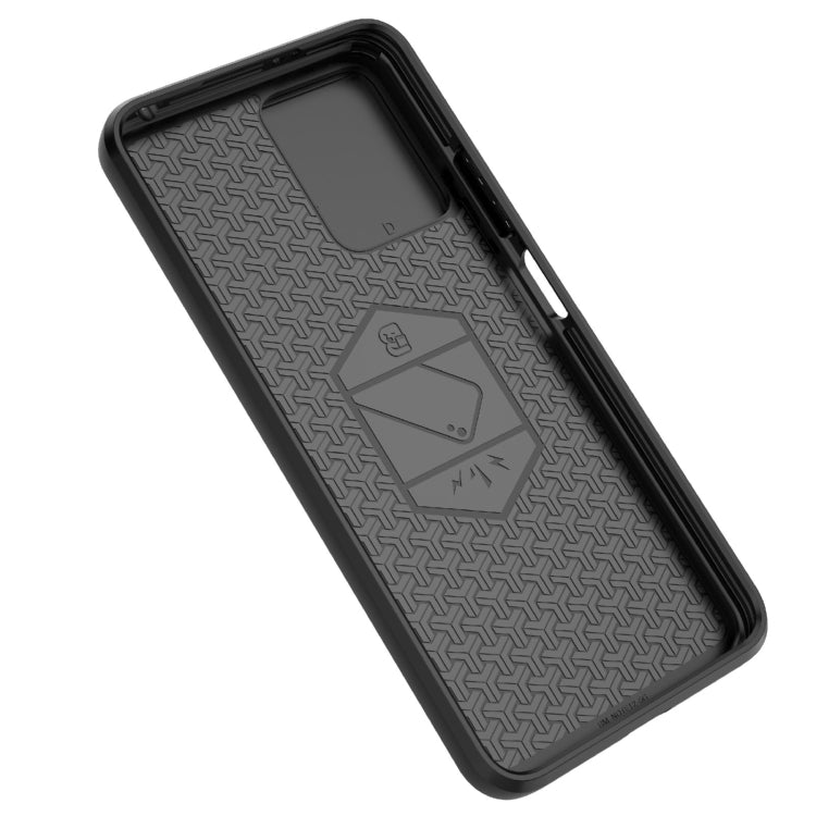 For Xiaomi Redmi Note 12 Pro 5G Global Sliding Camshield TPU + PC Shockproof Phone Case with Holder(Black) - Xiaomi Cases by buy2fix | Online Shopping UK | buy2fix