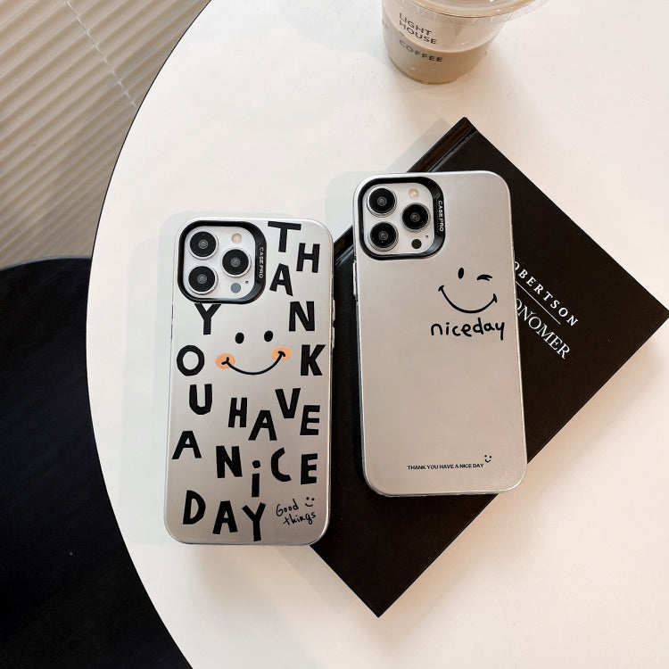 For iPhone 16 Pro Electroplated Silver Series PC Protective Phone Case(Cartoon) - iPhone 16 Pro Cases by buy2fix | Online Shopping UK | buy2fix