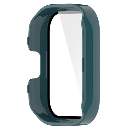 For Xiaomi Mi Watch Lite 3 PC + Tempered Film Integrated Watch Protective Case(Pine Green) - Watch Cases by buy2fix | Online Shopping UK | buy2fix