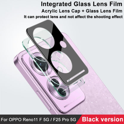 For OPPO Reno11 F 5G / F25 Pro 5G imak High Definition Integrated Glass Lens Film Black Version - For OPPO by imak | Online Shopping UK | buy2fix