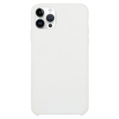 For iPhone 16 Pro Solid Silicone Phone Case(White) - iPhone 16 Pro Cases by buy2fix | Online Shopping UK | buy2fix