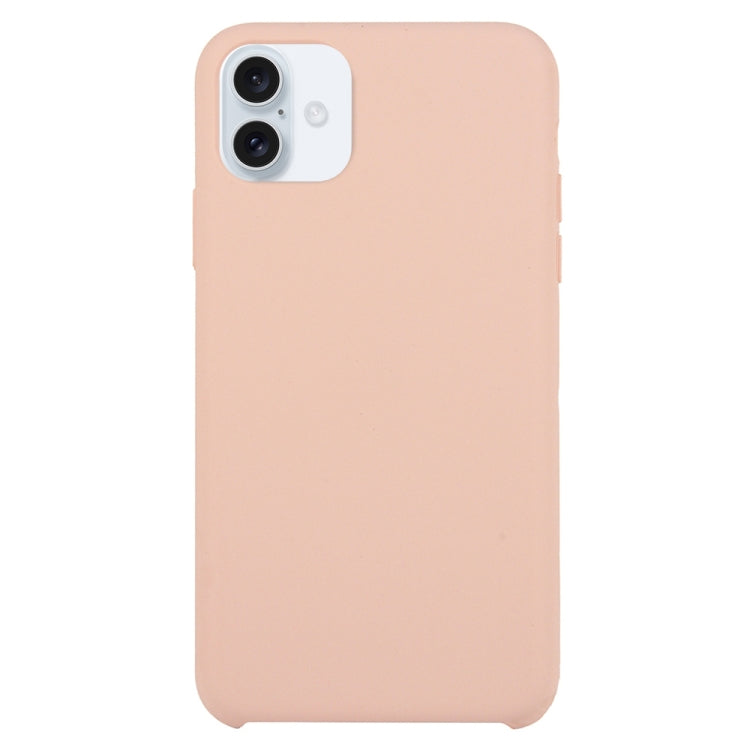 For iPhone 16 Plus Solid Silicone Phone Case(Pink) - iPhone 16 Plus Cases by buy2fix | Online Shopping UK | buy2fix