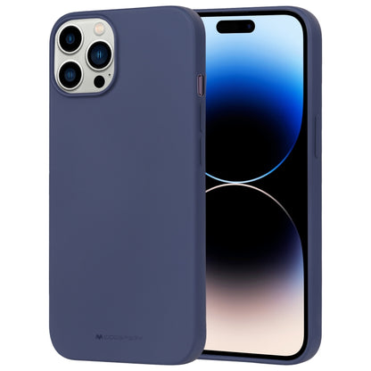 For iPhone 15 Pro Max GOOSPERY SOFT FEELING Liquid TPU Soft Phone Case(Dark Blue) - iPhone 15 Pro Max Cases by GOOSPERY | Online Shopping UK | buy2fix