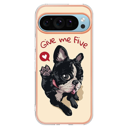 For Google Pixel 9 Pro XL Electroplating Dual-side IMD Phone Case(Lucky Dog) - Google Cases by buy2fix | Online Shopping UK | buy2fix