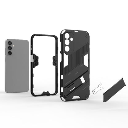 For Samsung Galaxy M15 5G Global Punk Armor 2 in 1 PC + TPU Shockproof Phone Case with Invisible Holder(Red) - Galaxy Phone Cases by buy2fix | Online Shopping UK | buy2fix