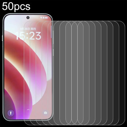 For OPPO Find X8 50pcs 0.26mm 9H 2.5D Tempered Glass Film - Find X8 Tempered Glass by buy2fix | Online Shopping UK | buy2fix