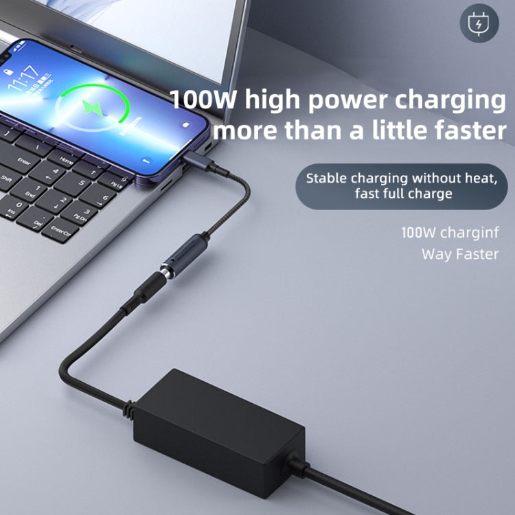 DC 6.0 x 3.7mm to USB-C / Type-C Male 100W Computer Charging Adapter Connector - Universal Power Adapter by buy2fix | Online Shopping UK | buy2fix