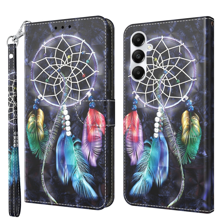 For Samsung Galaxy A15 3D Painted Leather Phone Case(Colorful Dreamcatcher) - Galaxy Phone Cases by buy2fix | Online Shopping UK | buy2fix