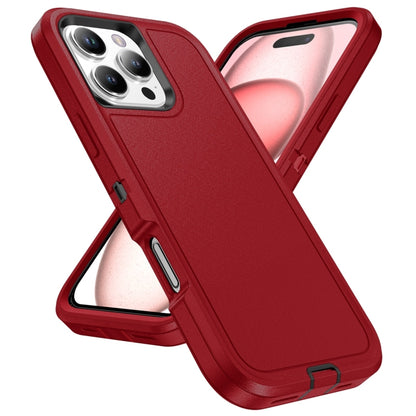 For iPhone 16 Pro Life Waterproof Rugged Phone Case(Red + Black) - iPhone 16 Pro Cases by buy2fix | Online Shopping UK | buy2fix