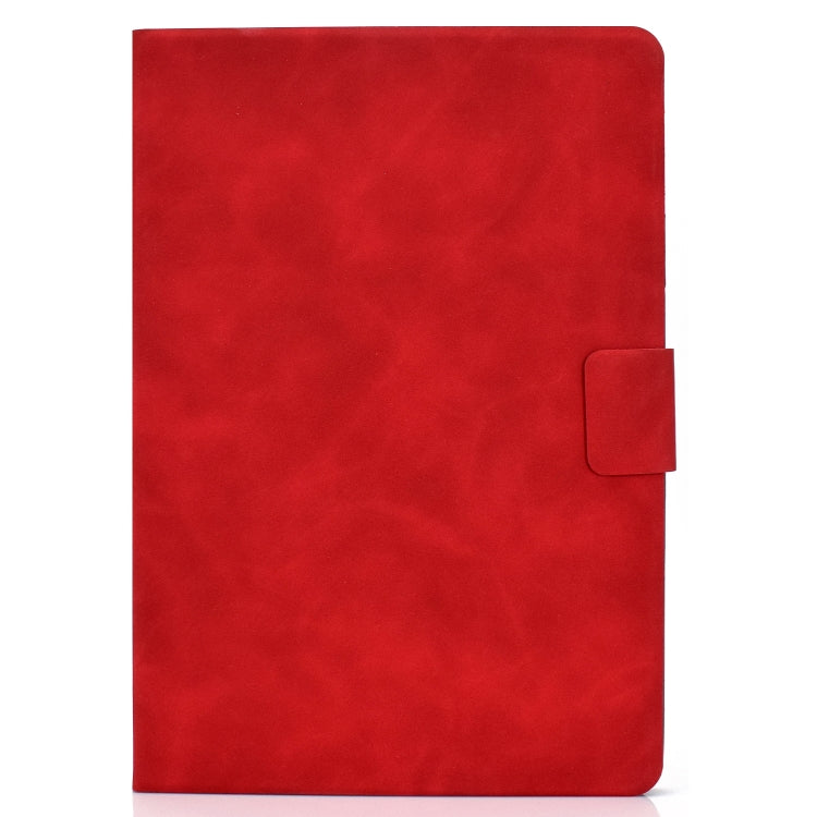 For iPad Pro 11 2024 Cowhide Texture Leather Smart Tablet Case(Red) - iPad Pro 11 2024 Cases by buy2fix | Online Shopping UK | buy2fix