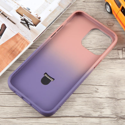 For iPhone 13 Pro Gradient MagSafe Holder Liquid TPU Hybrid PC Phone Case(Pink Purple) - iPhone 13 Pro Cases by buy2fix | Online Shopping UK | buy2fix