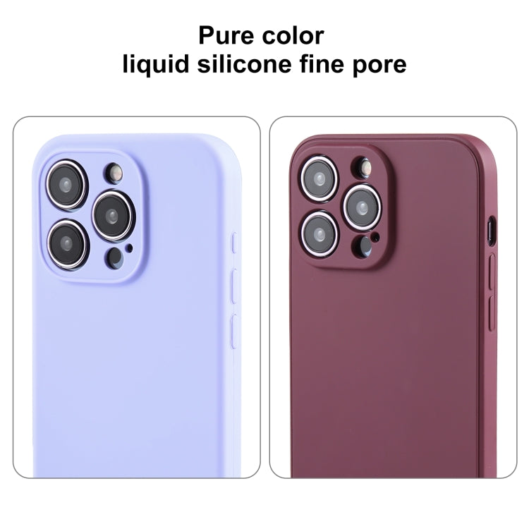 For iPhone 12 Pro Pure Color Liquid Silicone Fine Pore Phone Case(Mint Green) - iPhone 12 / 12 Pro Cases by buy2fix | Online Shopping UK | buy2fix